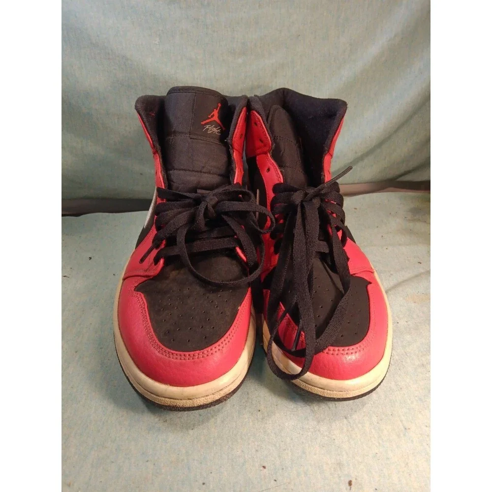 Nike Air Jordan 1 Retro Mid Infrared 23 Black Size 8.5 Sneakers Shoes 554724-061